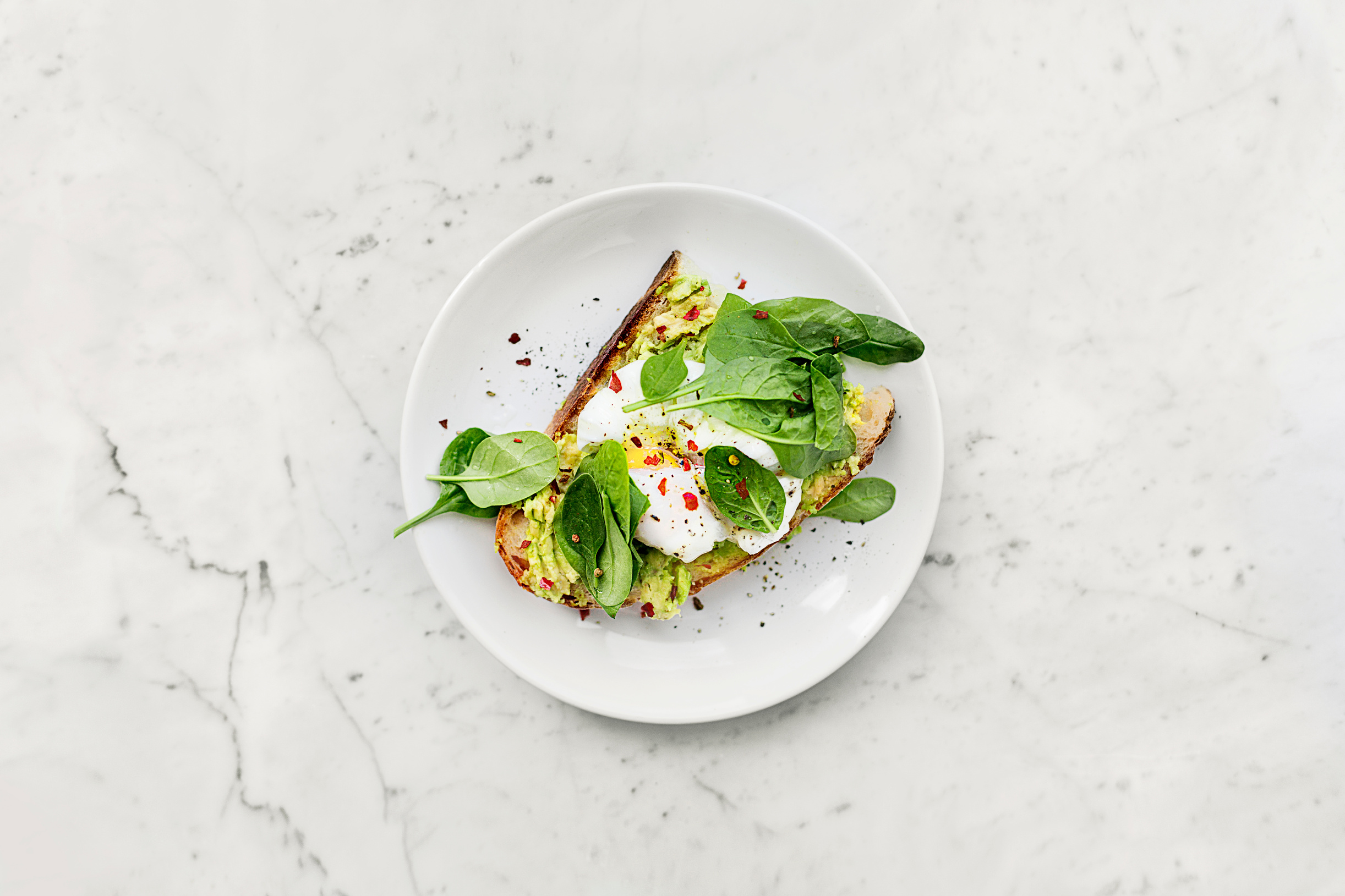 Vegetable Sandwich on Plate